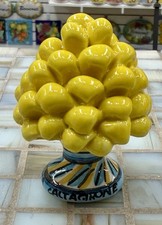 Caltagirone Sicily  3&rsquo;&rsquo; Pine Cone Made And Painted by Hand in Italy