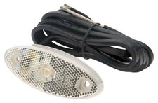 Rubbolite White LED Front Marker Light For Ifor Williams TB Beavertail Trailer