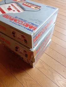 Nintendo Famicom Console Lot of 4 Box Manual AC Adapter Junk