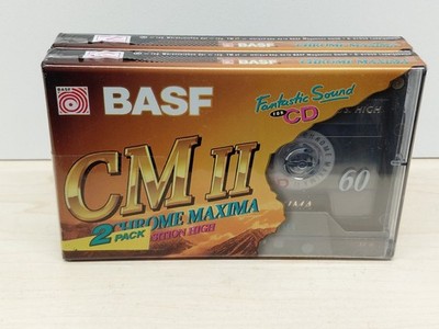 2er BASF Chrome Maxima II 60 CM II TYPE 2 IEC II Kassette Cassette NEU/OVP