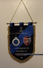 Club Brugge v Arsenal UEFA Champions League Phase Match Pennant Wimpel.