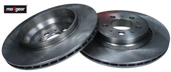 2X Bremsscheibe Maxgear 19-1839 2 Bremsscheiben Hinterachse Hinten FüR Volvo-image