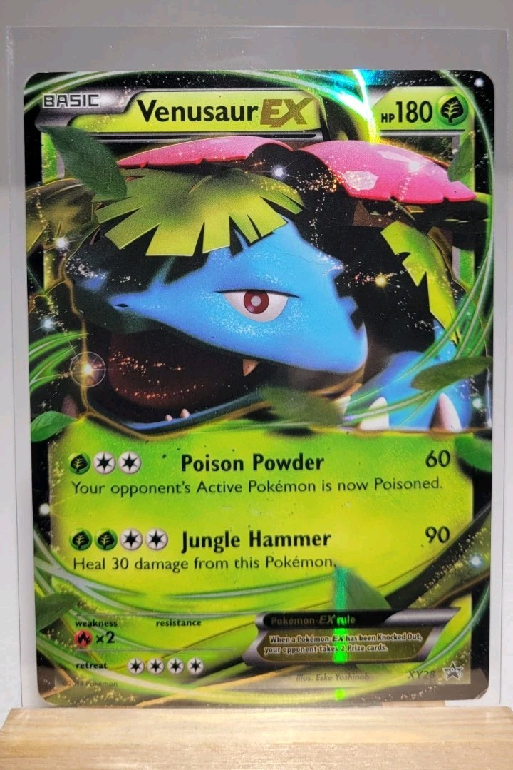 Pokémon TCG Card XY Venusaur EX Holo Black Star Promo XY28 Pokemon 2014