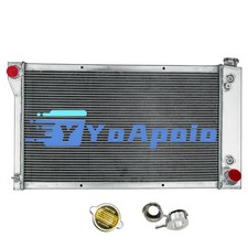 4 Row Aluminum Radiator for 1967-1972 Chevy C10 C20 C30 K20 GMC C1500 Truck