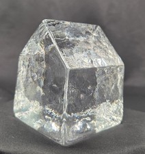 Murano Clear Glass House V Nason Co 3 Inch Labeled Excellent Condition