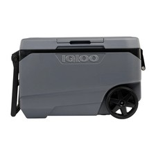 IGLOO COOLER WITH WHEELS ICE CHEST MAXCOLD BEVERAGE BEER DRINKS ROLLING 90QT NEW