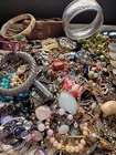 Huge Estate Jewelry Lot Junk Redesign Great For Crafters Costume 9+lbs
