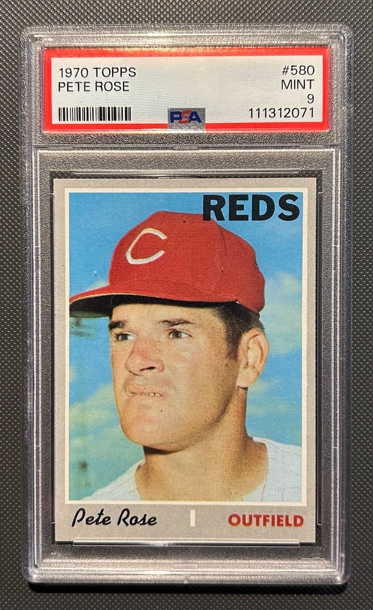 1970 Topps - Pete Rose - Cincinnati Reds #580 PSA 9