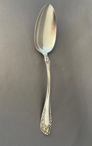 Antique RW&S Sterling Serving Spoon Rose Pattern 1898, weight 61g