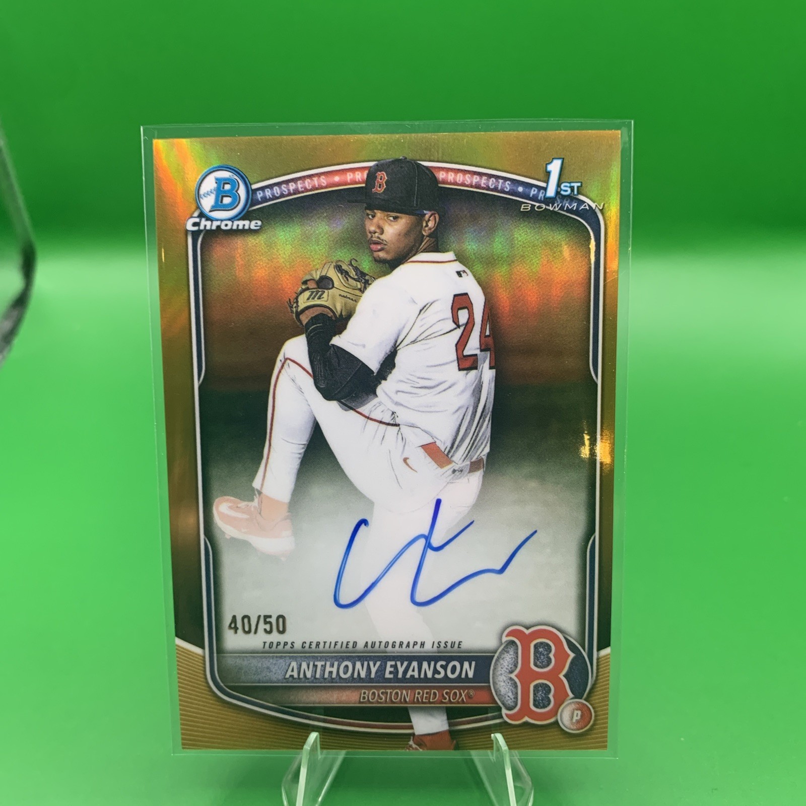2025 Bowman Draft Anthony Eyanson 1st Chrome Auto Gold  Refractor🔥 #40/50🔥