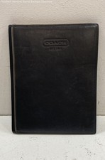 vintage black leather Coach portfolio-12.5x10x1"