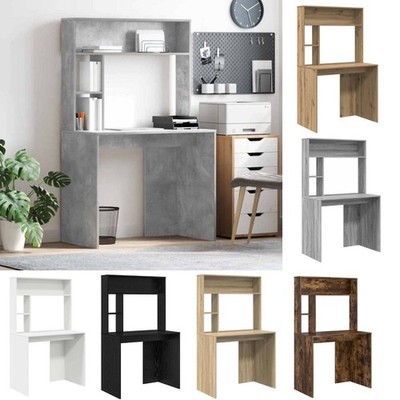 Schreibtisch mit Regal mit Speicher Holzwerkstoff Home Office Kompakter GU