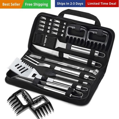 27pcs Heavy Duty Grilling Gifts for Men Dad Fathers Day, Extra Thick BBQ Acce...