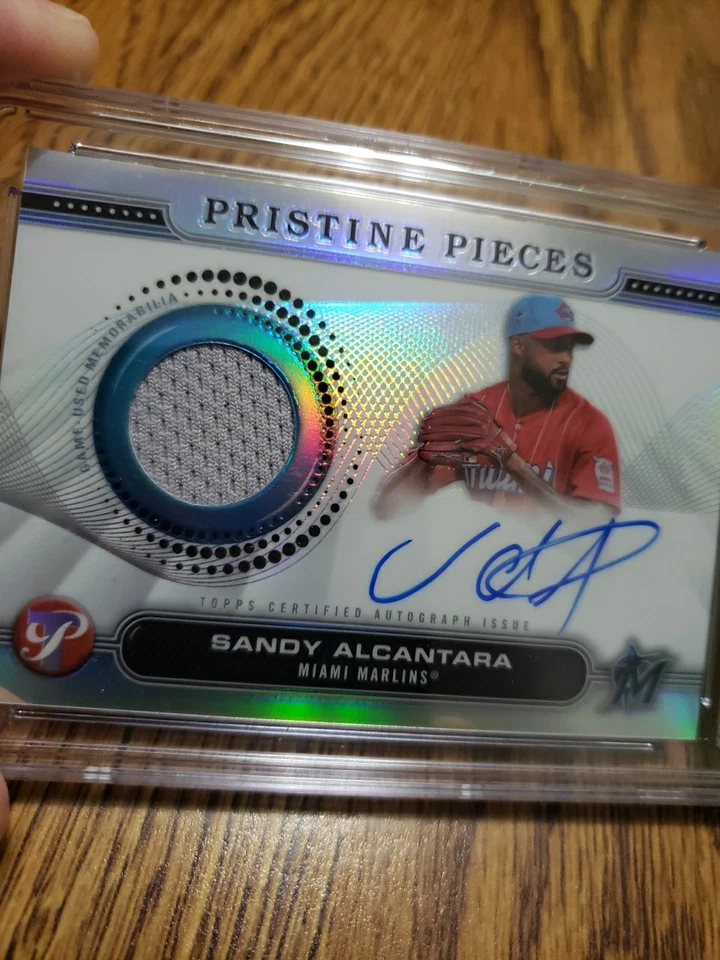 2024 Topps Pristine Pieces Auto Relics Sandy Alcantara CGC PRISTINE 10 Auto 10 - Image 3 of 4