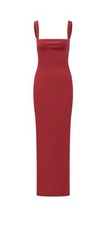 SOLACE LONDON JONI MAXI DRESS Size US 2 RED NEW