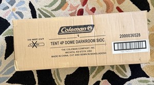 Brand NEW IN ￼unopened box Coleman  4-Person Darkroom Tent #2000036528