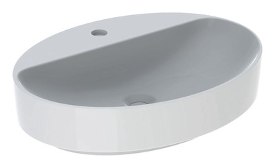 Geberit VariForm Aufsatzwaschtisch mit Hahnloch ohne Überlauf 600 x 450 mm -...