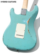 Fender MBS 1963 Stratocaster Relic Josefina Campos PU invecchiato Daphne Blue Master Bu