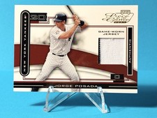 2003 Playoff Piece of the Game - Jorge Posada #POG-50 Jersey (MEM)