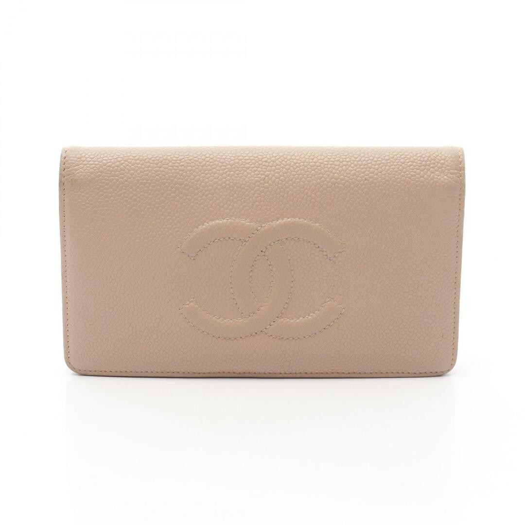 Chanel Pink Caviar Bifold Wallet for Women Pre-Owned