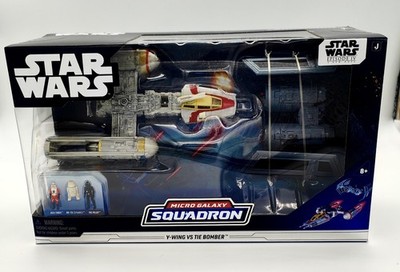 Star Wars Micro Galaxy Squadron   Y-Wing vs. TIE Bomber Battle Pack Walmart Excl