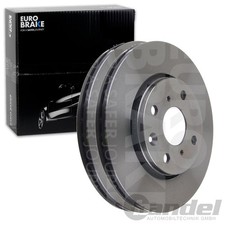 2X EUROBRAKE BREMSSCHEIBEN 247mm BELÜFTET VORNE PASSEND FÜR CITROËN C1 PEUGEOT