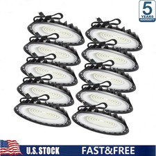10Pcs 200W UFO Led High Bay Light Shop Industrial Commercial Warehouse Gym Light