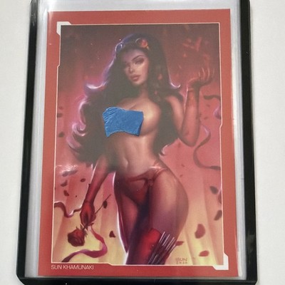 Zenescope Grimm Universe Van Helsing  z rated  SUN KHAMUNAKI Art Card /250