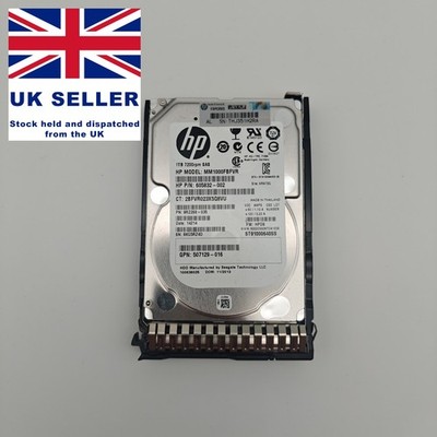 605835-B21 605832-002 HPE 1TB SAS 6Gb/s 7200RPM 15mm 2,5'' Server NAS HDD+Caddy