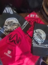 Vint Y2K Sturgis Dodge Jack Daniels Harley Davidson Bandana Lot Of 5 Made In USA
