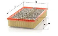 MANN-FILTER C 34 175/1 Filtro aria Lunghezza