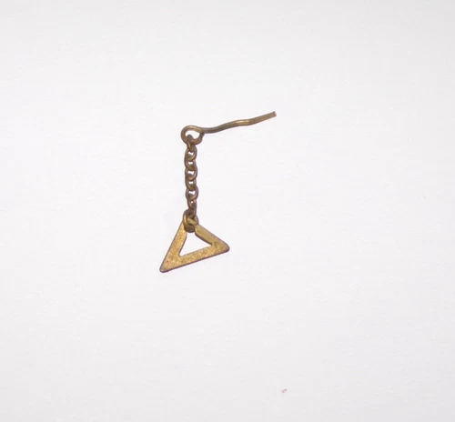 Vintage Barbie Casey Twiggy Francie Single Triangle Gold Earring EUC