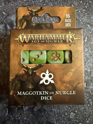 Maggotkin of Nurgle Dice Chaos Daemons Würfel Warhammer 40k Sammelauflösung