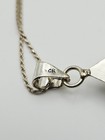 Sterling Silver Vintage Tiger's Eye Pendant On Rope Chain Necklace 16" — photo 7