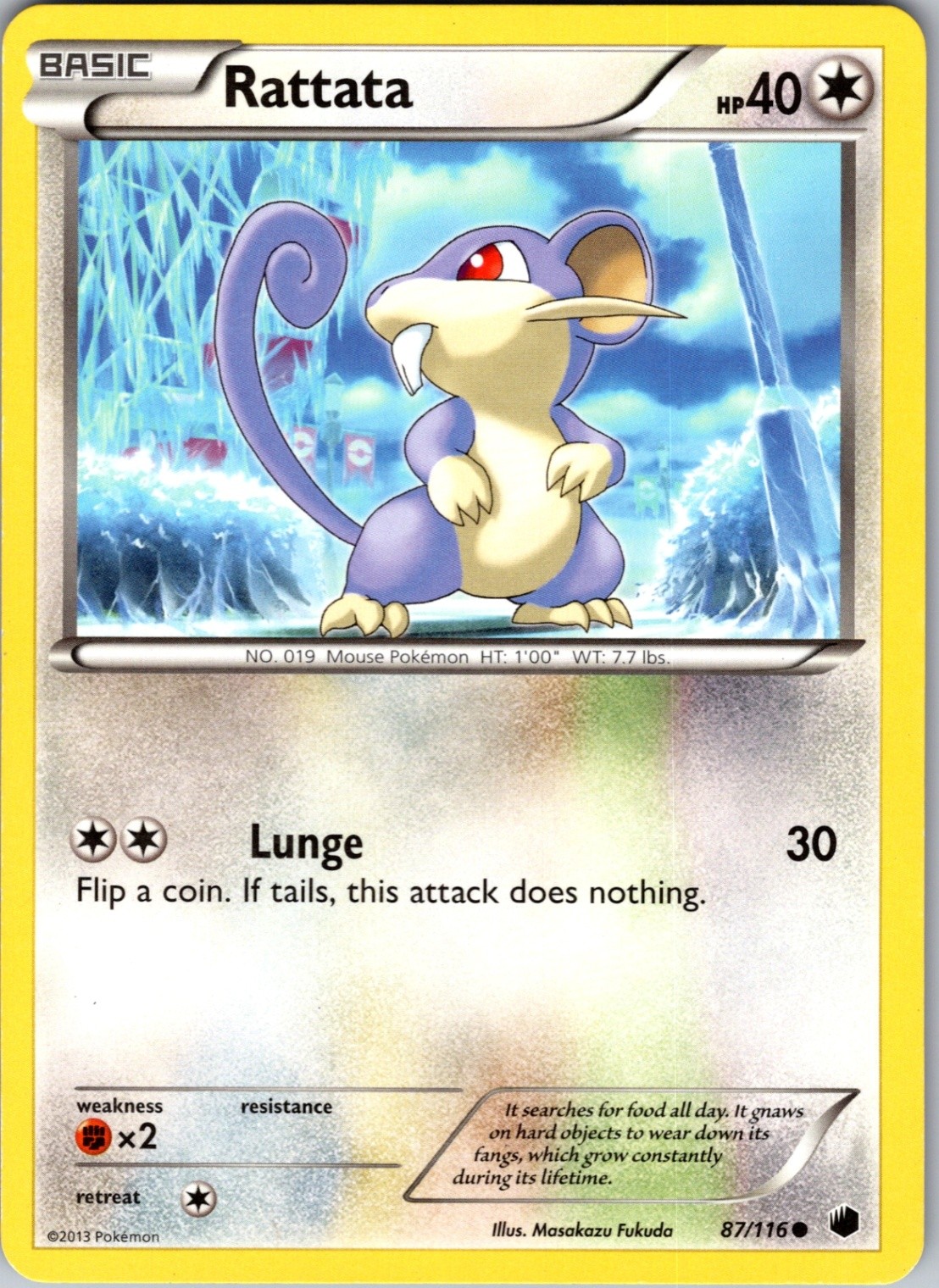 Rattata 87/116 Common Regular Plasma Freeze LP