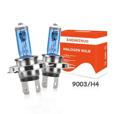 2Pcs H4 12V 100/90W 9003 H4 Halogen Bulbs High & Low Beam Headlight