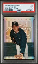 1995  BOWMAN'S BEST  BILLY WAGNER,   REFRACTOR  RC,  HOF,   PSA 9,   SUPERB!!!!