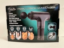 Fine Life Percusi n Massager 6-Speed 4-Head Rechargeable Cordless
