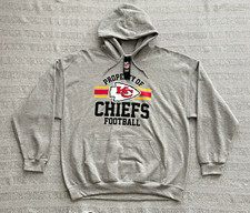 NFL Team Apparel Kansas City Chiefs Gray Hoodie Size XL