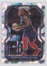 2021 Panini Prizm WNBA Ice Prizm Myisha Hines-Allen #40 w7v