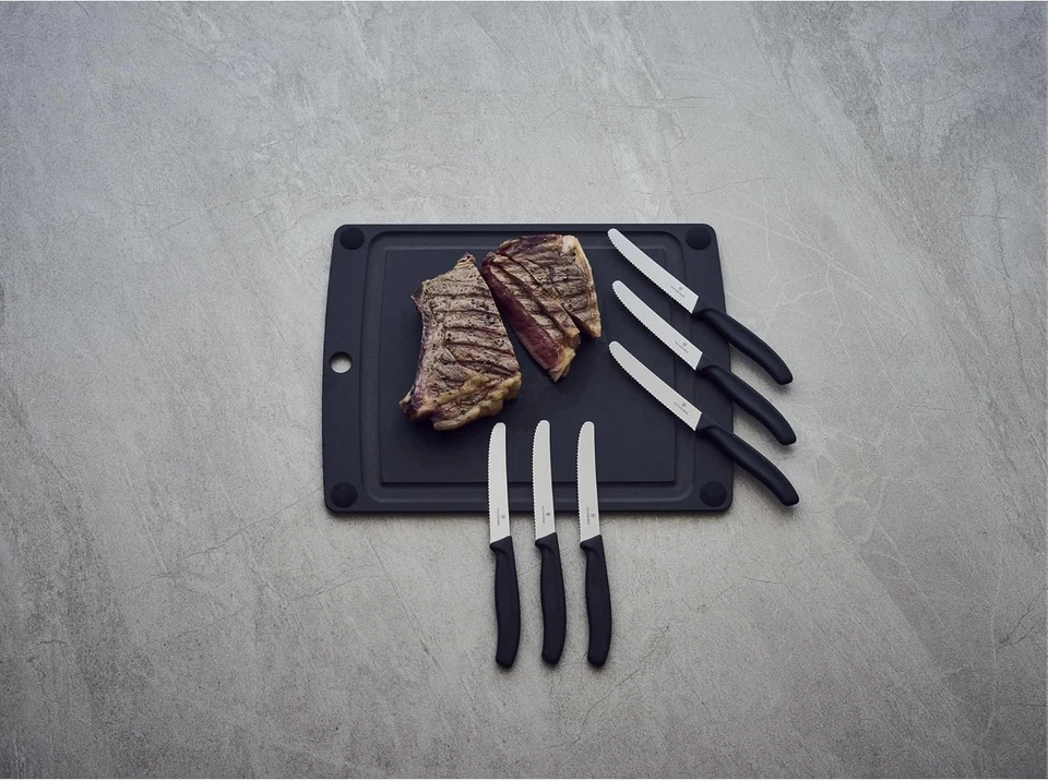 Conjunto de facas para bife Victorinox 6.7833.6US1 sadf Swiss Classic 6 peças, 4-1/2 polegadas Se - Imagem 2 de 4