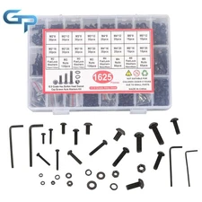 1625 Pcs M2 M3 M4 M5 Bolts and Nuts Hex Socket Head Screw Assortment Kit