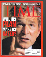 Time Magazine June 17, 2002- Will His Plan Make Us Safer? George W. Bush