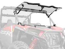 SuperATV Scratch Resistant Flip Windshield for Polaris RZR XP (2024+)