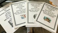 4 WHITES XLT METAL DETECTOR PROGRAMS DEEP SILVER - RELIC - FIND MORE GOLD - TIPS