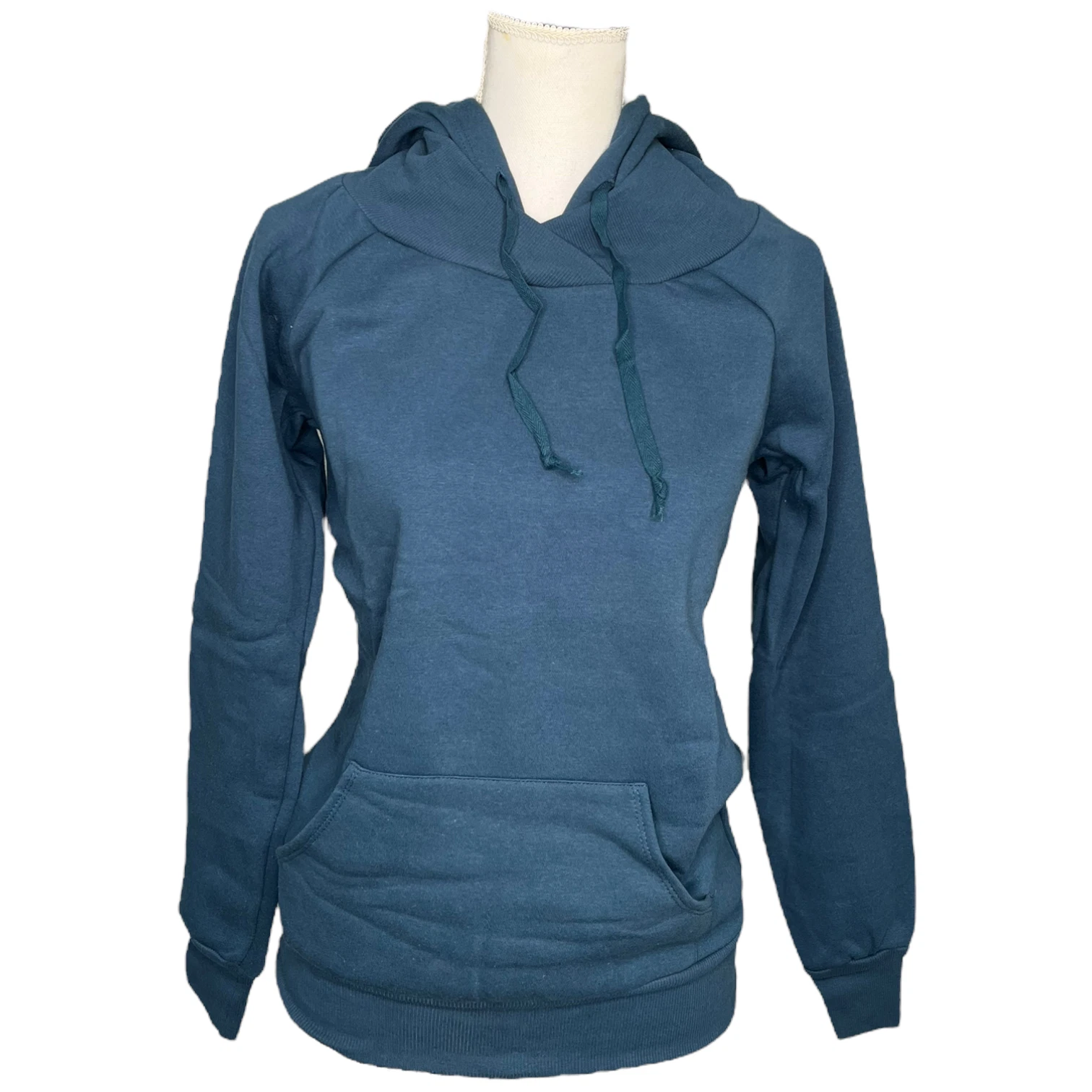 Tresics Sweatshirt Womens Small Green Hoodie Kangaroo Pocket Comfy Cozy Basic