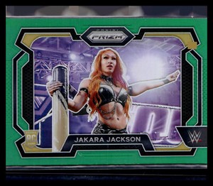 2024 Panini Prizm WWE #12 Jakara Jackson Green Prizms