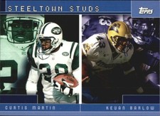 2001 Topps Football Combos Curtis Martin/Kevan Barlow #TC4