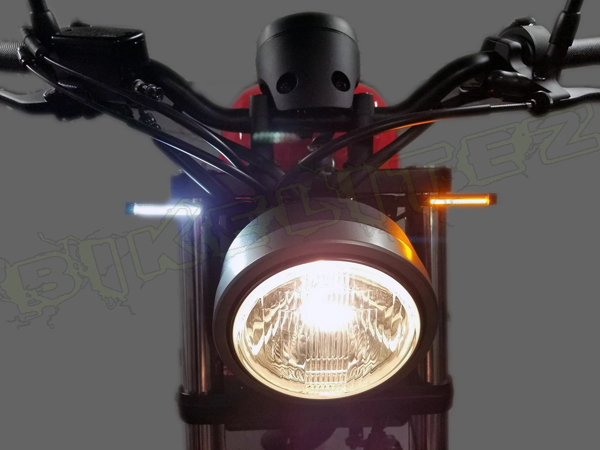 HONDA REBEL 300 500 CMX FRONT LED TURN SIGNAL KIT W RUNNING LIGHTS