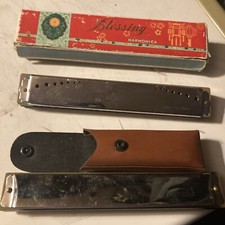 Vintage Blessing Harmonica With Original Box China  Basic Harmonica W/case